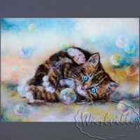Картина из шерсти Счастье котенка