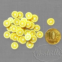 Миниатюра дольки лимона 11 мм