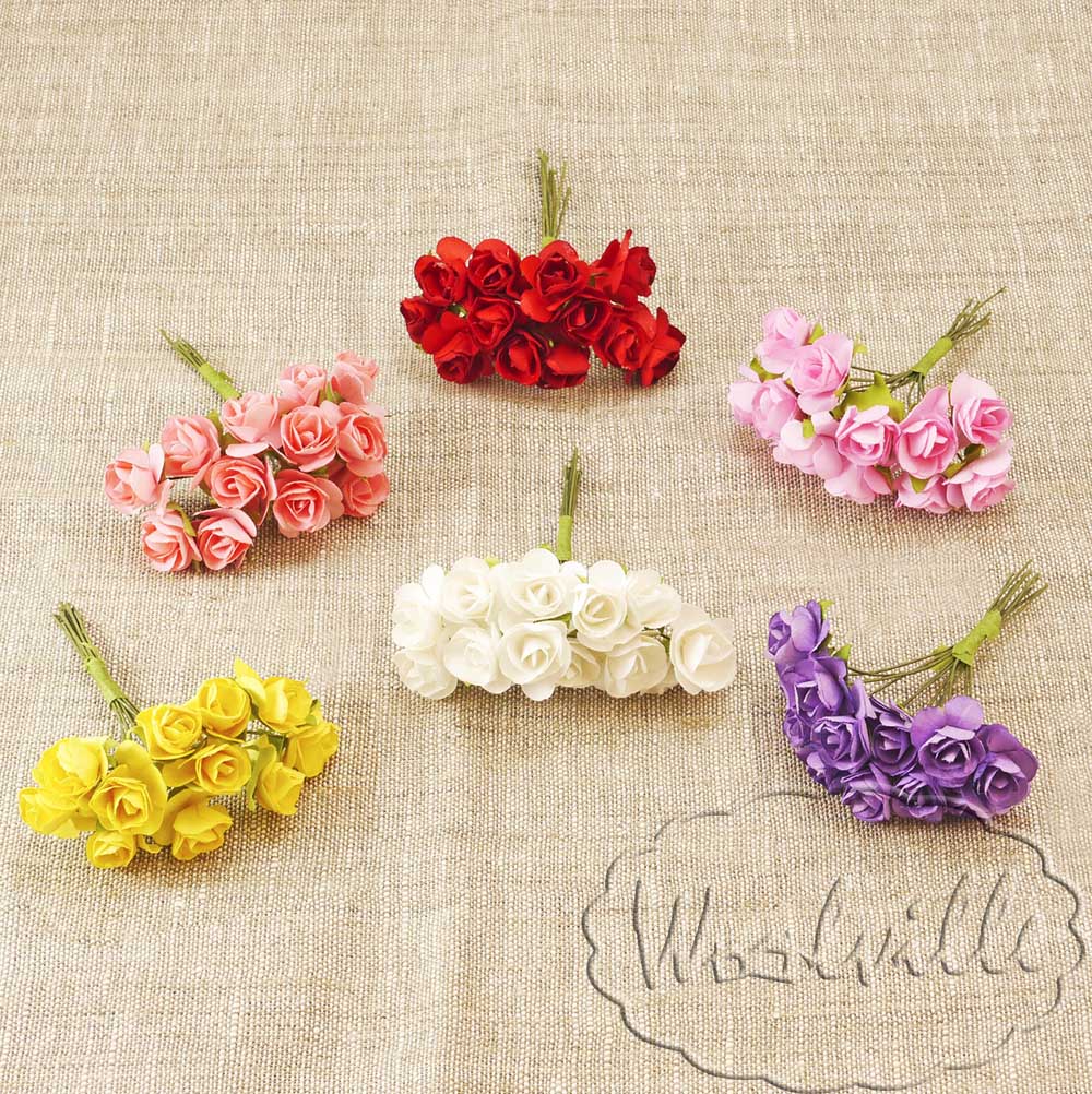 Цветы бумажные розы