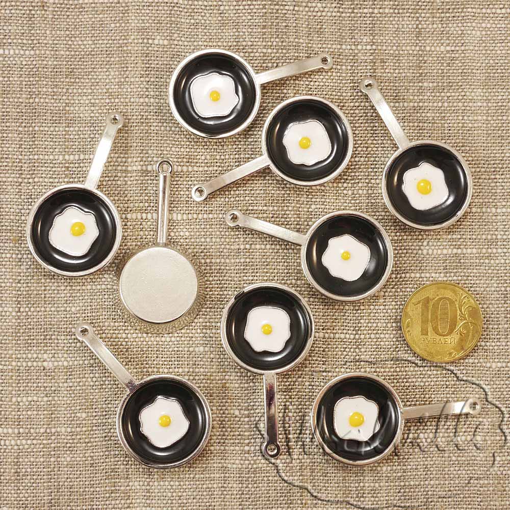 Миниатюра сковорода с яичницей