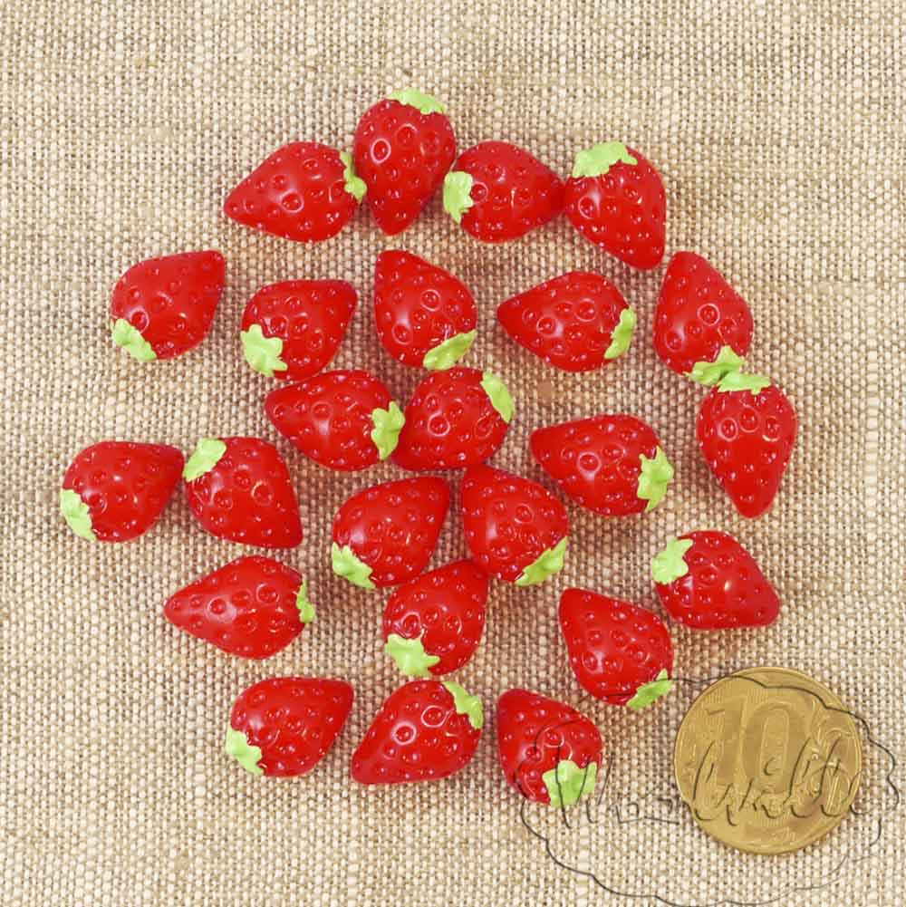 Миниатюра земляника 16 мм