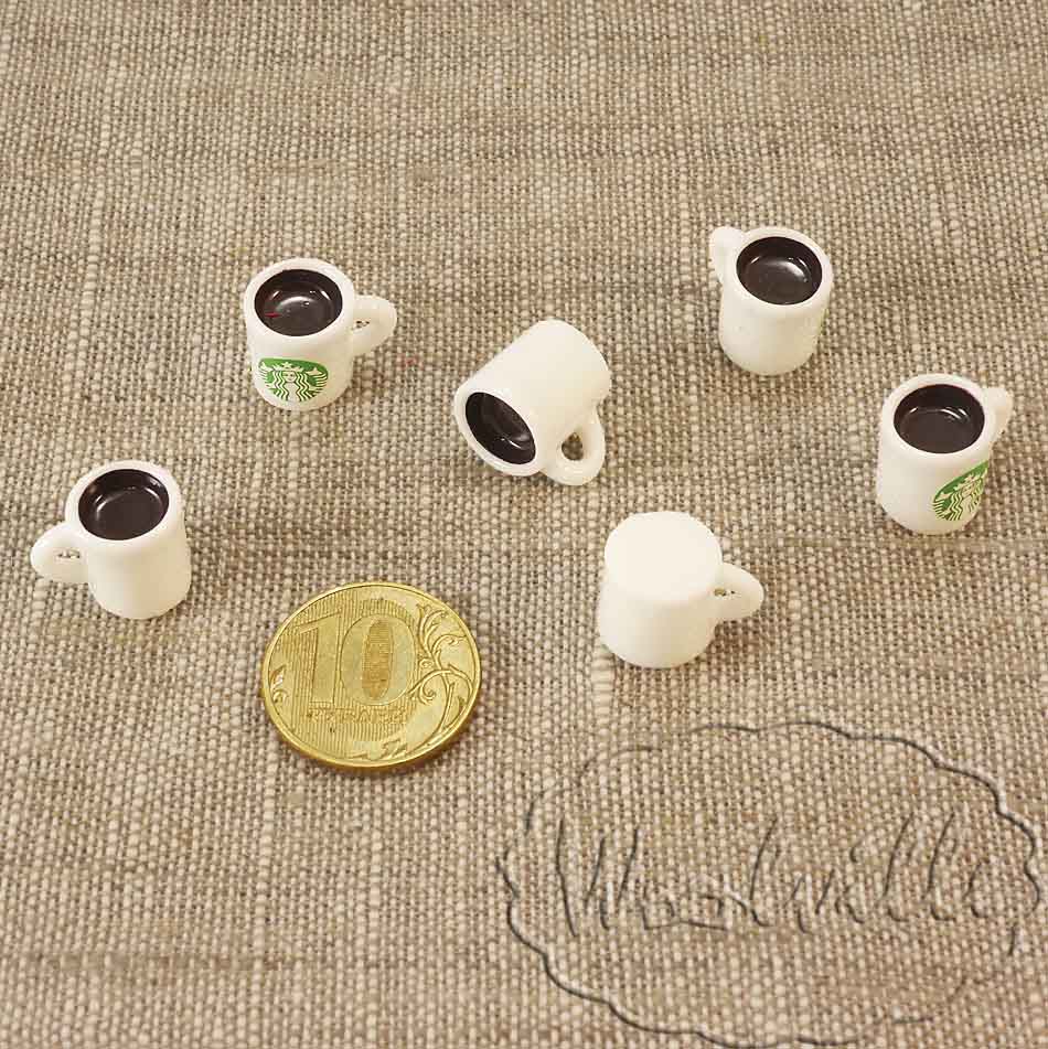 Кукольная миниатюра кружка кофе 15 мм