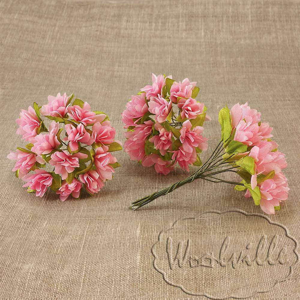 Миниатюра букет из ткани
