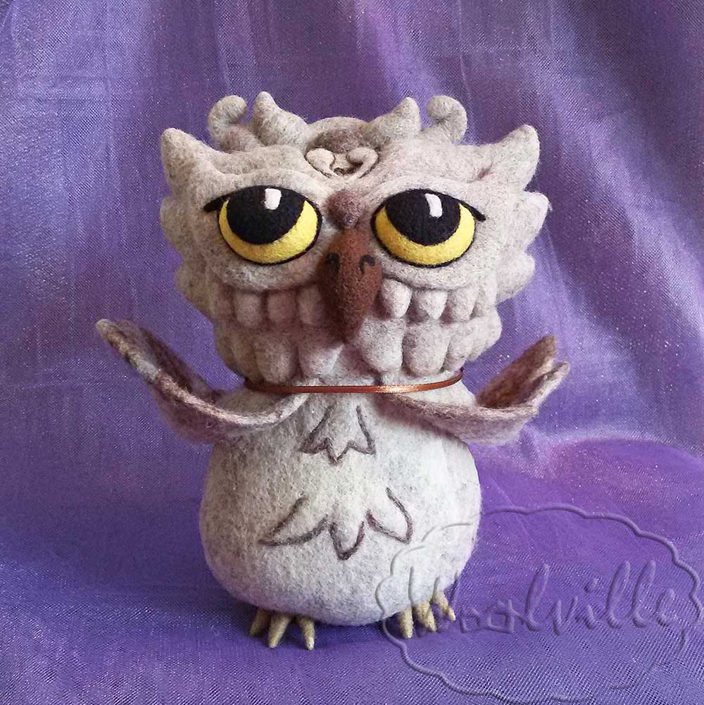 Игрушка из войлока филин 23 см