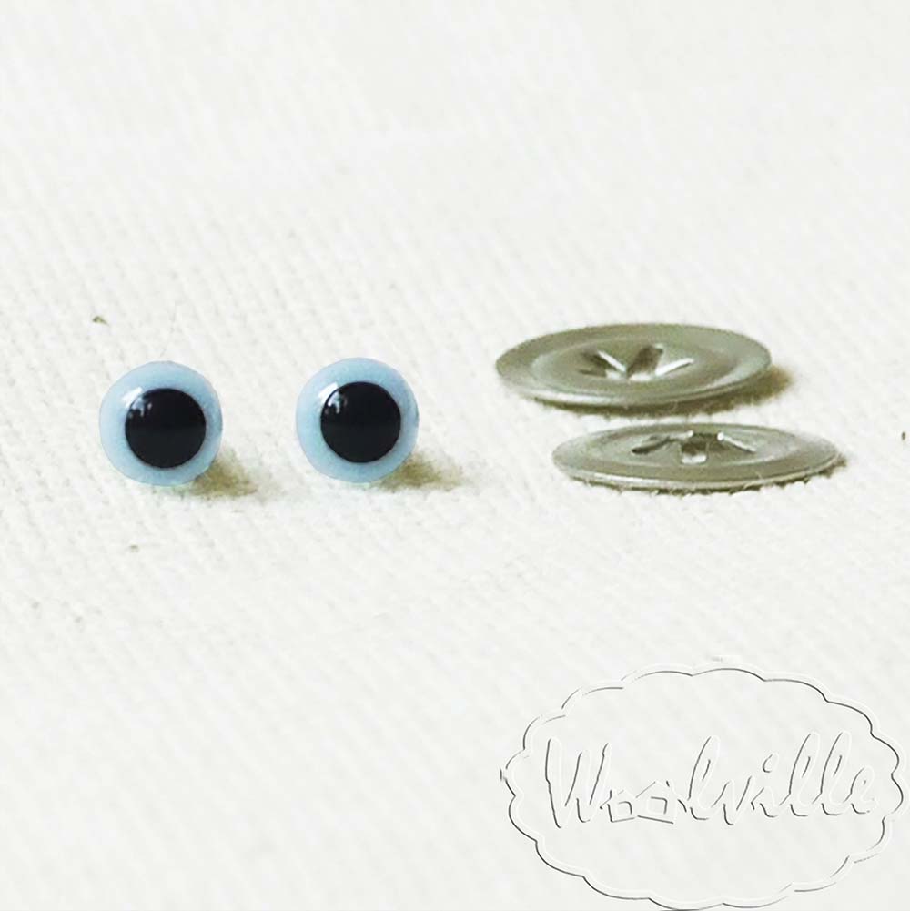 Глазки пластиковые голубые Н 4,5 мм 2 шт