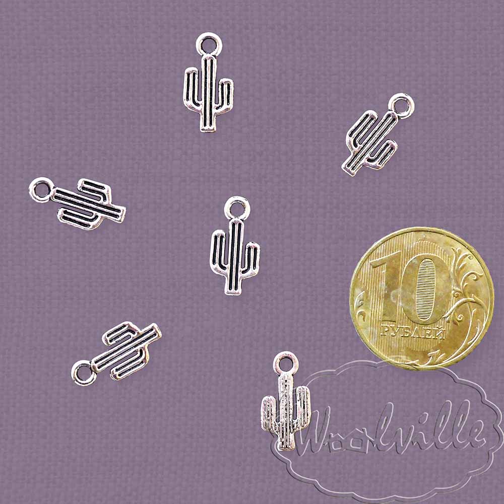 Подвеска кулон кактус 15 мм