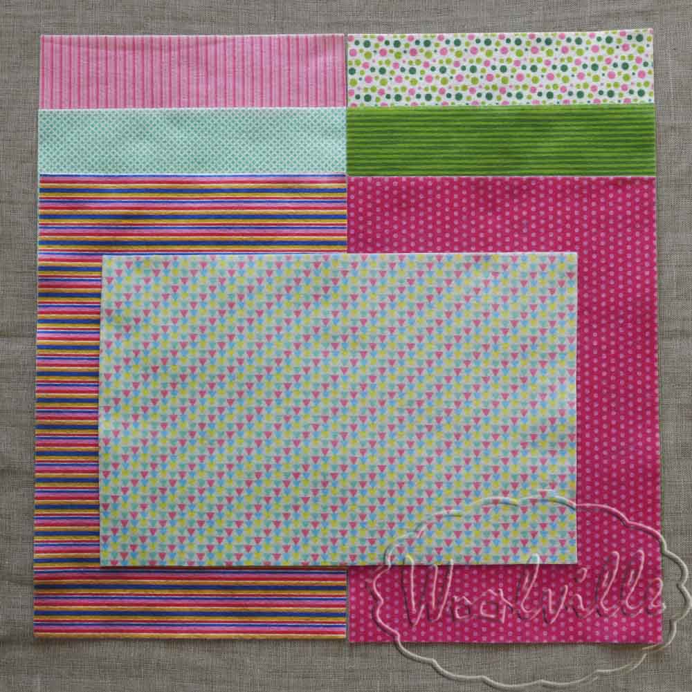 Фетр листовой цветочное ассорти №1 1мм