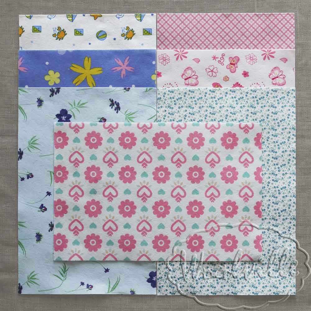 Фетр листовой цветочное ассорти №3 1мм