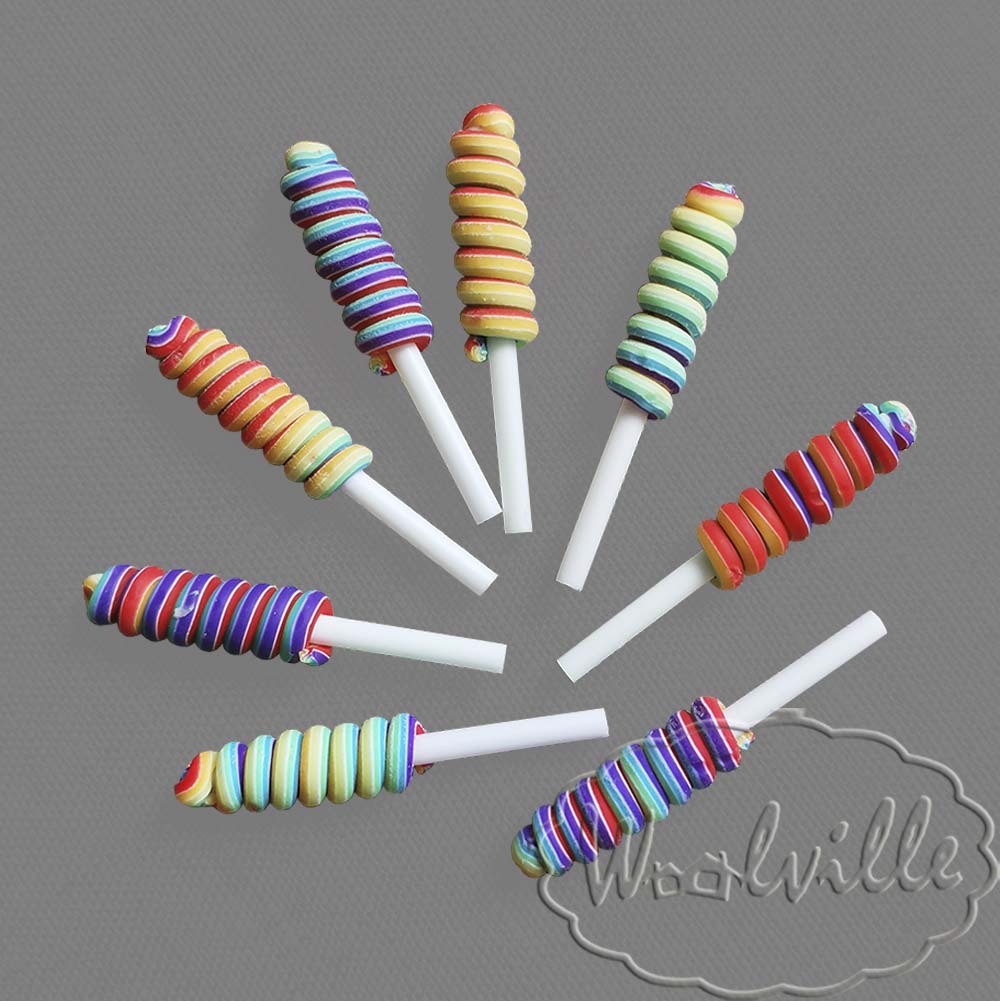 Леденец на палочке радужный 50 мм