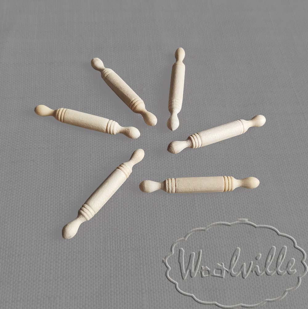 Кукольная миниатюра скалка 50 мм