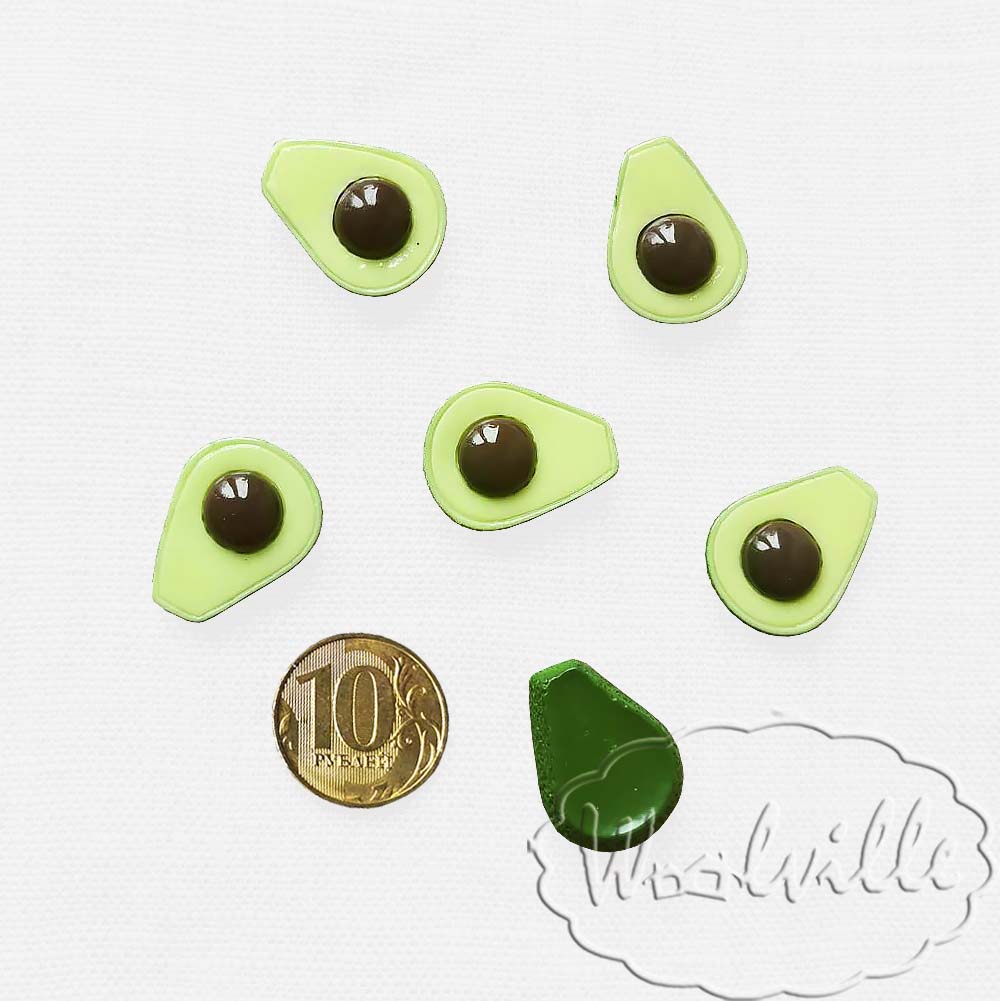 Кукольная миниатюра авокадо 25 мм