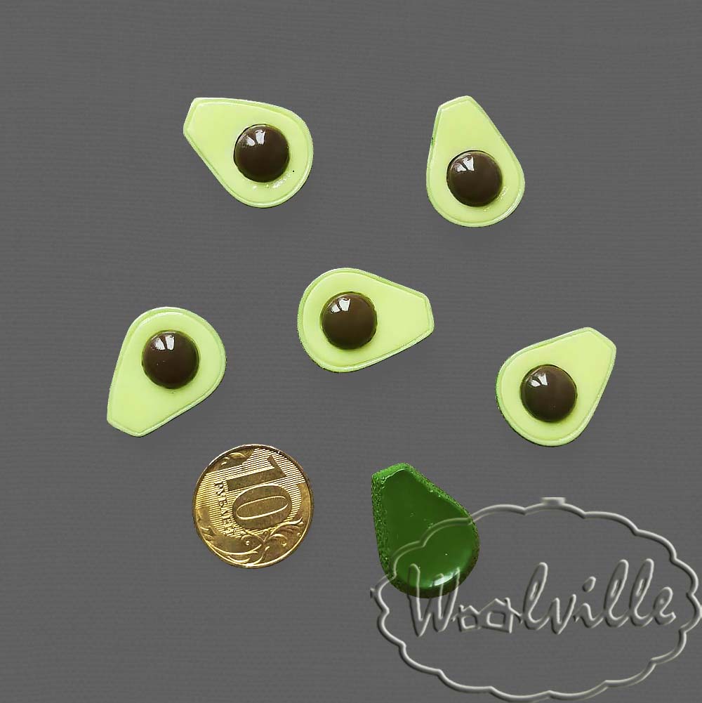 Кукольная миниатюра авокадо 25 мм