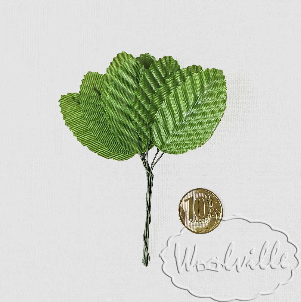 Миниатюра букет из листьев зеленый