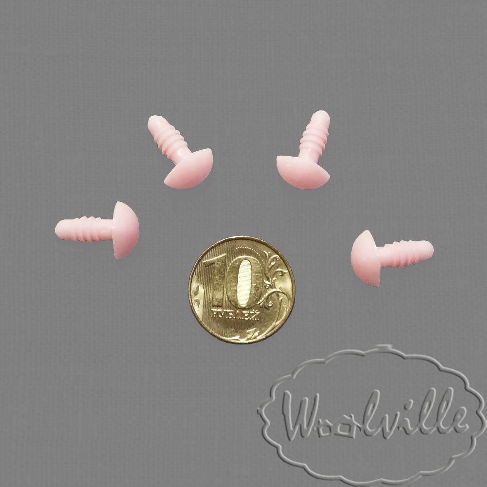 Носик для игрушек треугольный розовый 12 мм