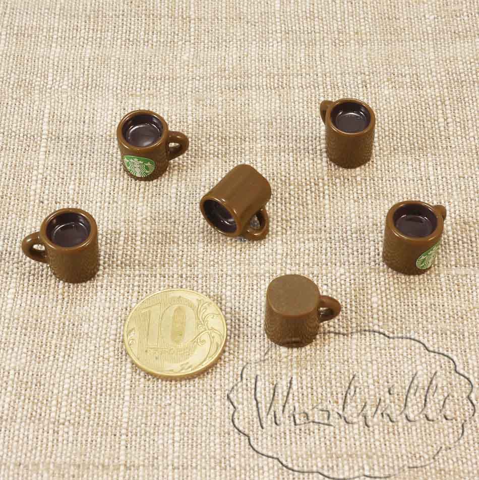 Кукольная миниатюра кружка кофе 15 мм