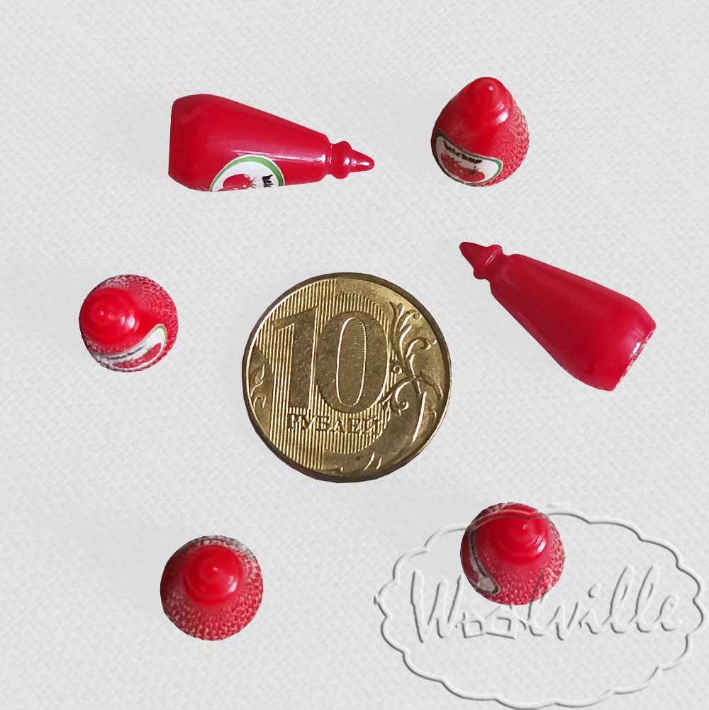 Кукольная миниатюра кетчуп 22 мм