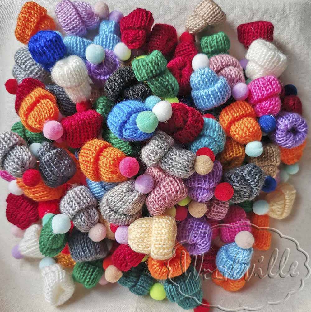 Кукольная миниатюра шапка 55 мм