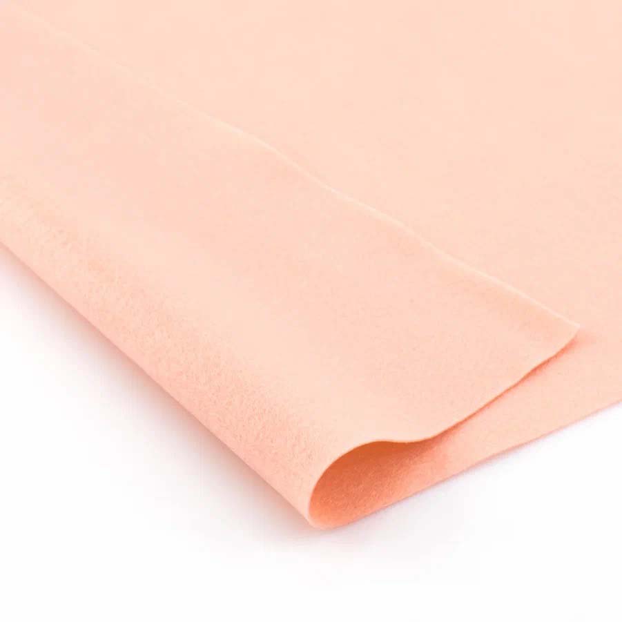 Фетр листовой 1 мм персиково розовый 30-45 см
