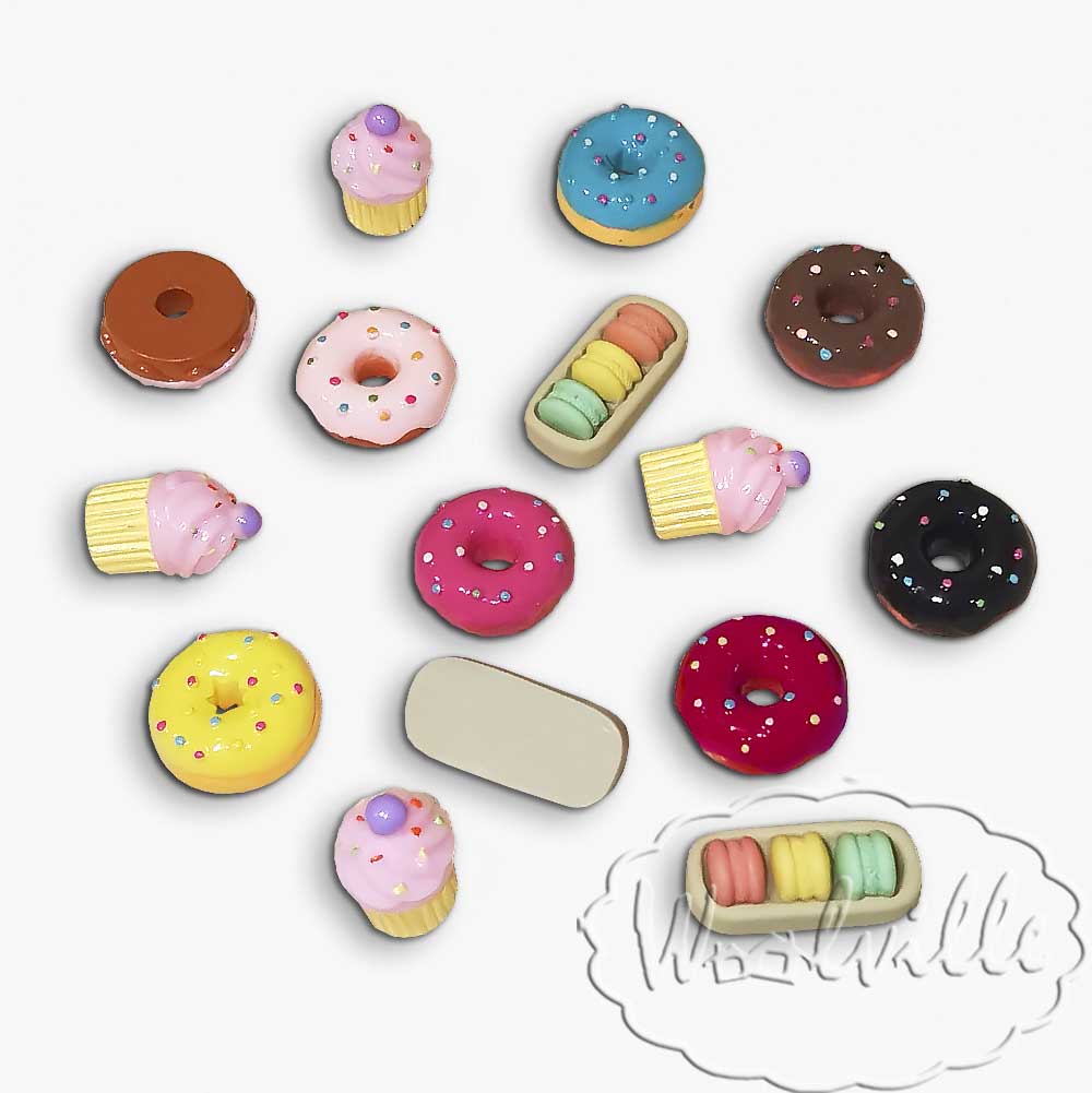 Кукольная миниатюра пончик 21 мм