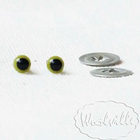 Глазки пластиковые зеленые Н 4,5 мм 2 шт