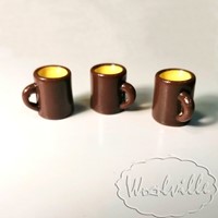 Кукольная миниатюра кружка кофе 15 мм