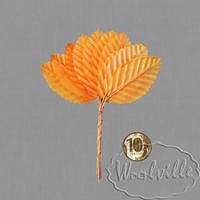 Миниатюра букет из листьев оранжевый